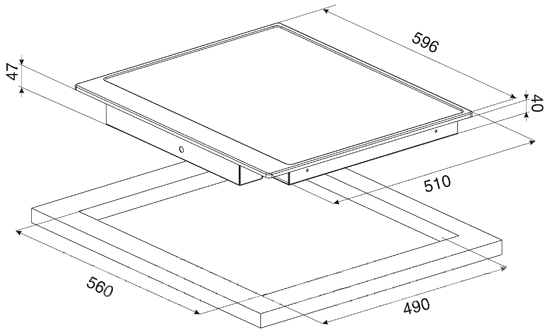 Индукционная варочная панель Smeg PI764AO антрацит - фото 2 - id-p3382550