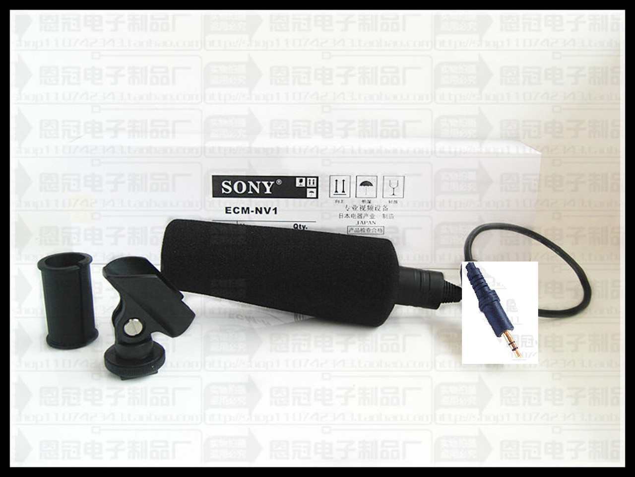 Накамерный микрофон mini jack 3.5 мм  для Sony-PD190P-HVR-Z1C-Panasonic-AJ-D700M