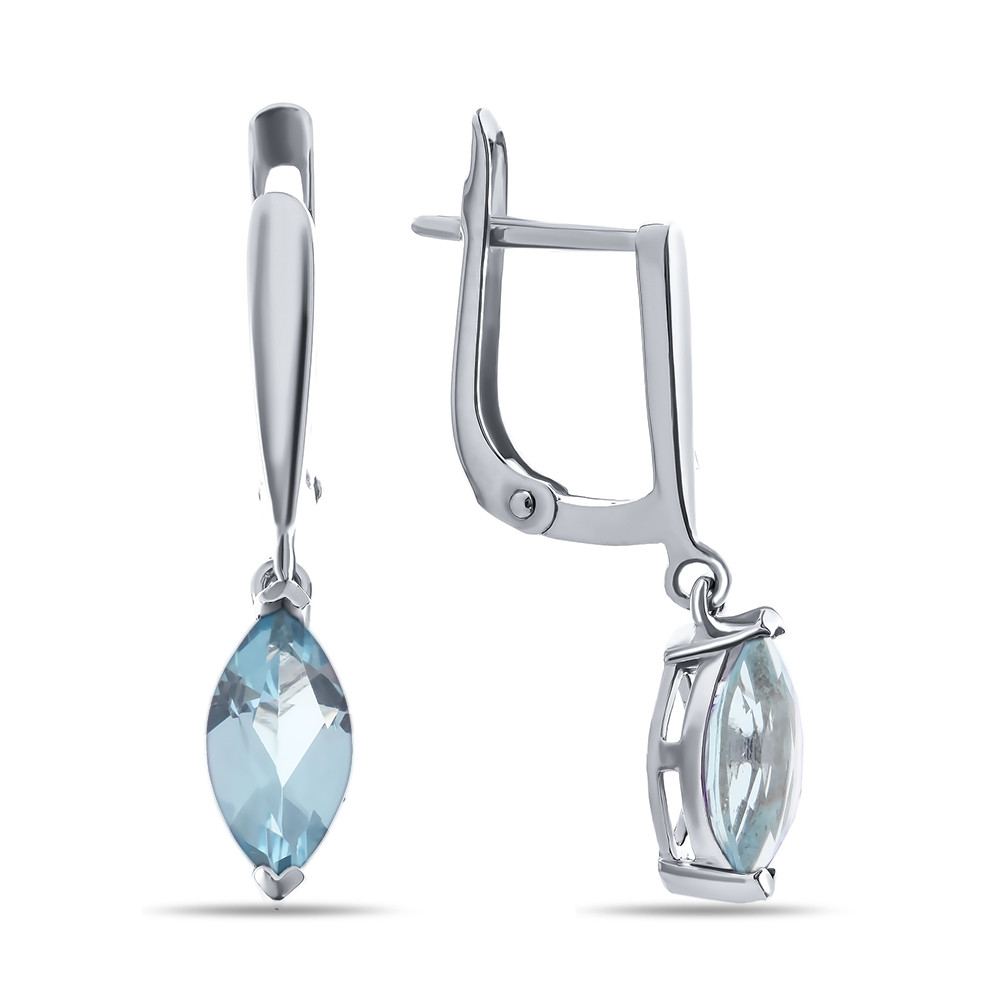 Серебряные серьги с топазом Teosa E-DRGR00691-T