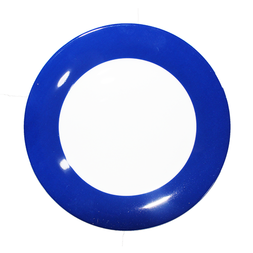 Тарелка керамическая с синей окантовкой