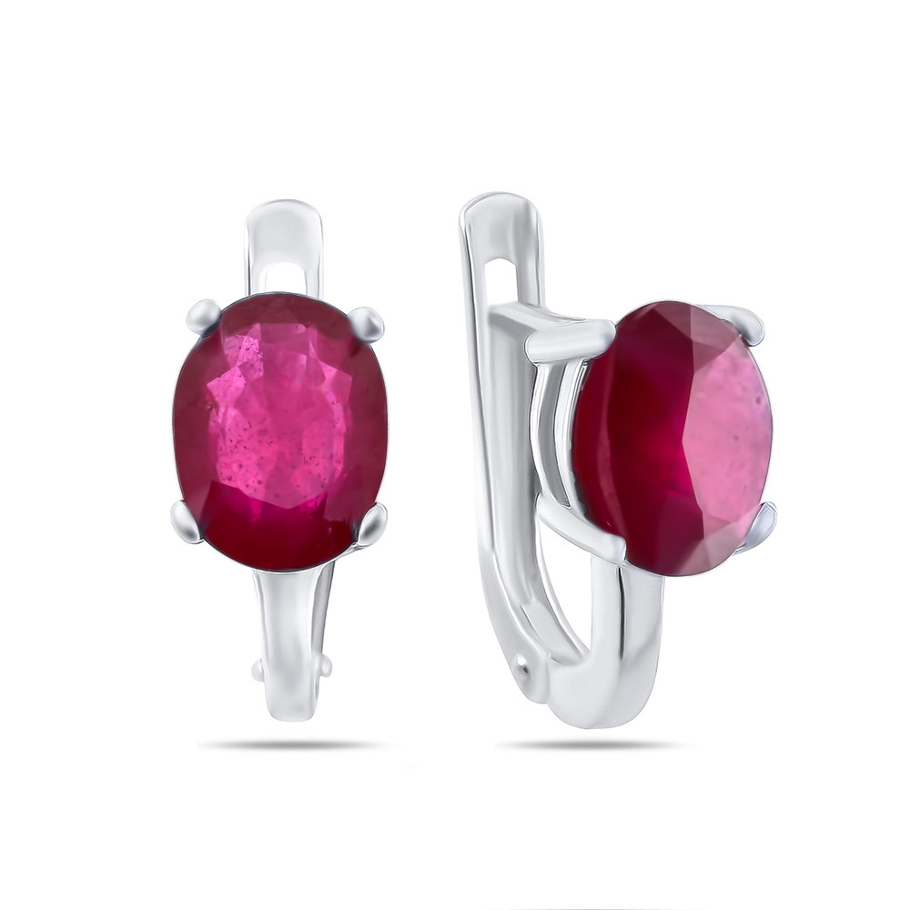 Серебряные серьги с рубином Teosa E-DRGR00554-RB