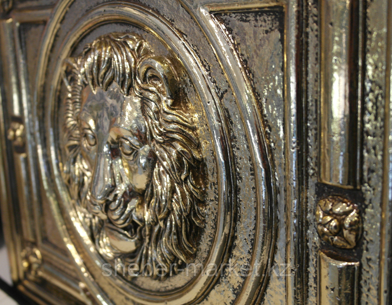 Декор золотой керамический лев - фото 2 - id-p50295585