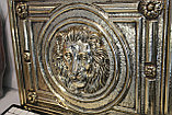 Декор золотой керамический лев, фото 4