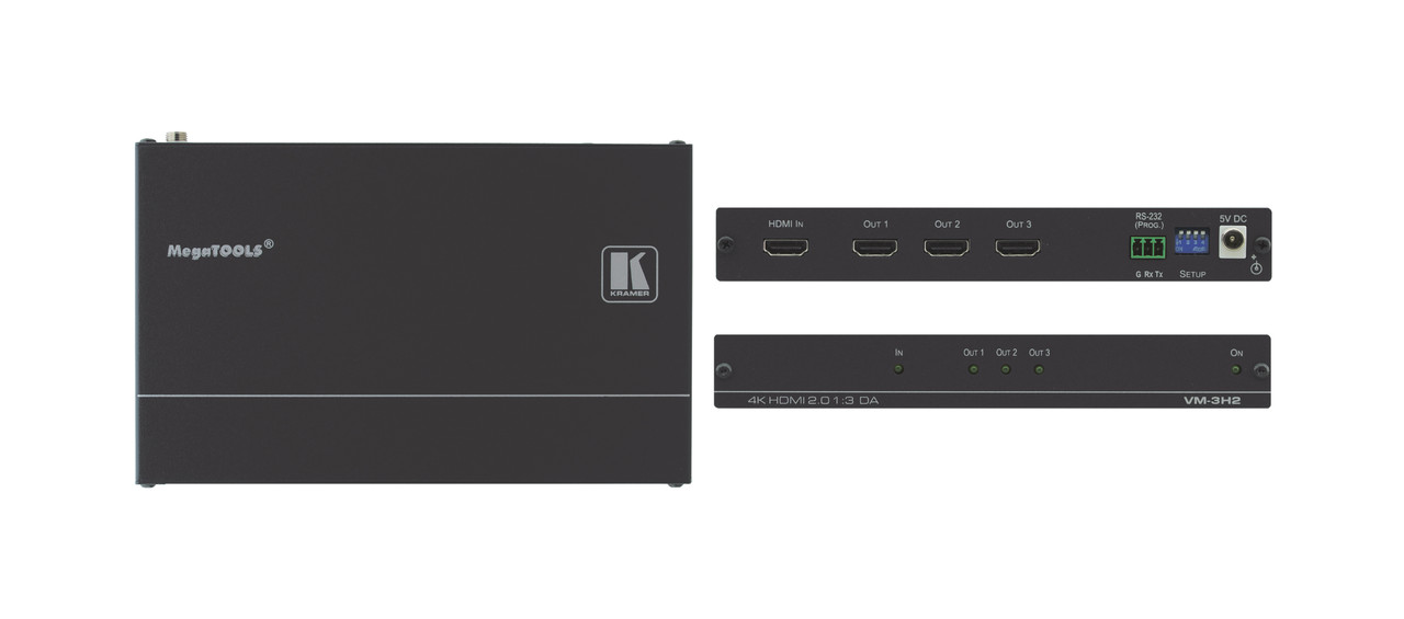 Kramer VM-3H2 усилитель-распределитель 1:3 HDMI UHD поддержка 4K HDMI 2.0