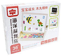 Двусторонняя магнитная доска с фигурками Подводный мир