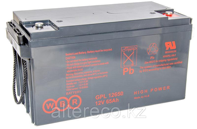 Аккумулятор WBR GPL 12650 (12В, 65Ач) - фото 1 - id-p50398549