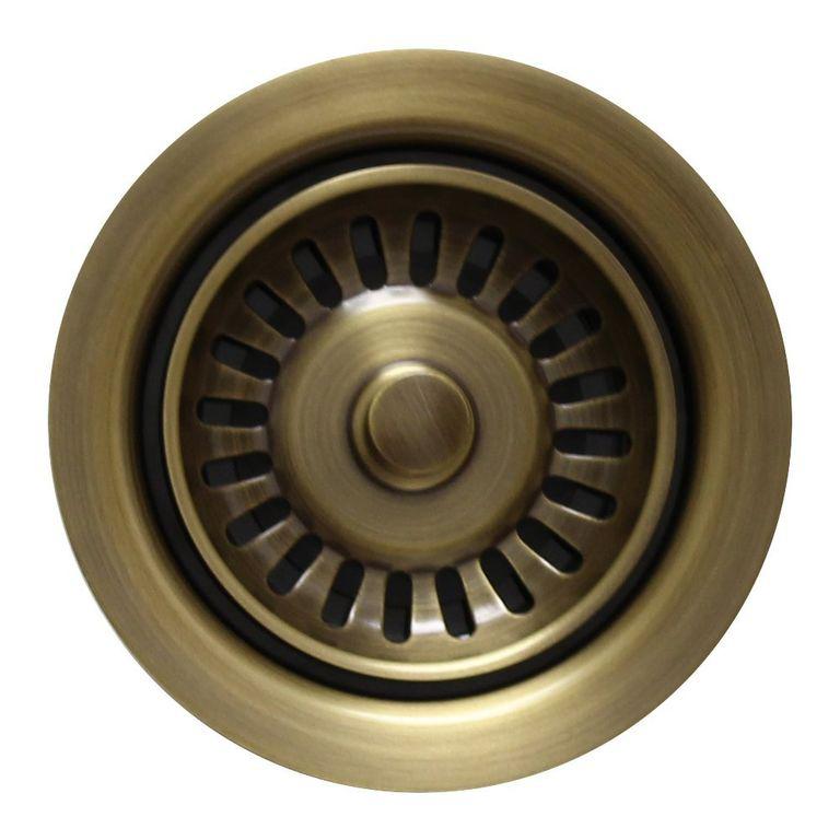 Фланец в мойку в цвете "Antique Brass"