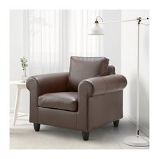 Кресло ФИКСХУЛЬТ темно-коричневый ИКЕА, IKEA  , фото 2