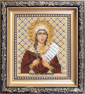 Набор для вышивки бисером Чарівна Мить Б-1136 "Икона святой мученицы Ники (Виктории)"