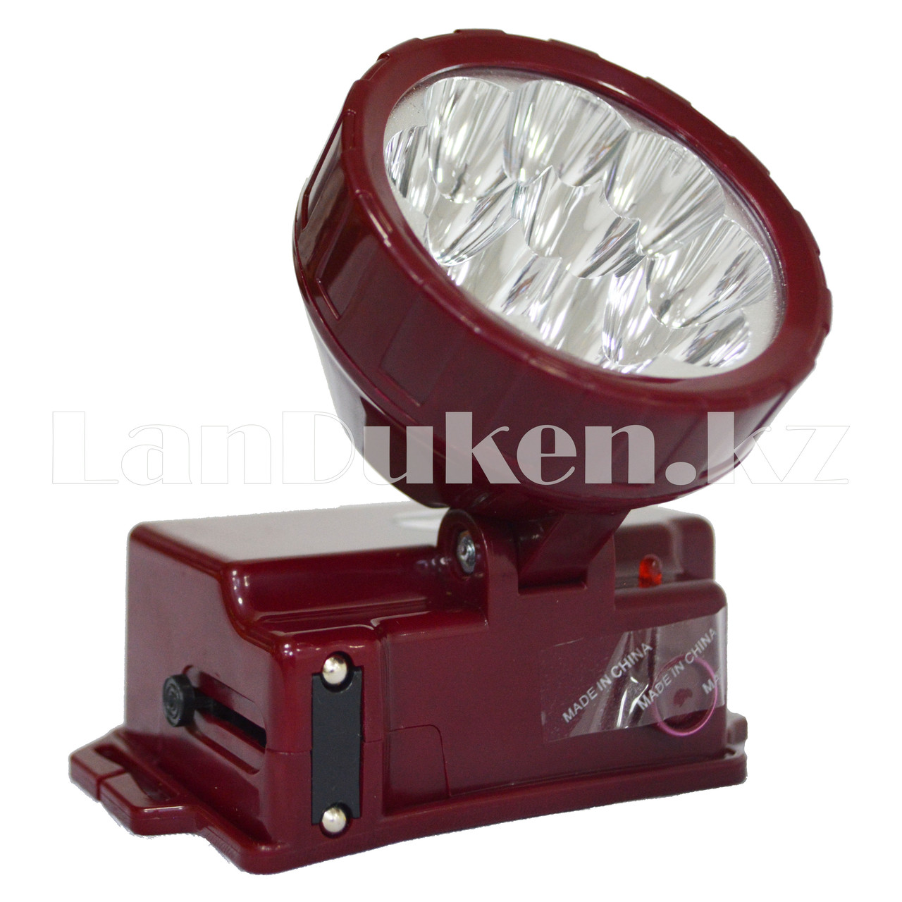 Светодиодный перезаряжаемый налобный фонарь KM-166 9-LED - фото 6 - id-p47980256