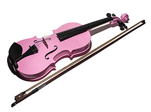 Детская скрипка, 60 см, розовый
