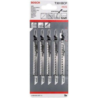 (2608633A37) 5 ЛОБЗИКОВЫХ ПИЛОК T 301 BCP, HCS // BOSCH