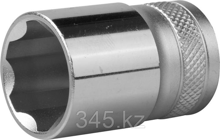 Торцовая головка KRAFTOOL "INDUSTRIE QUALITAT", Cr-V, SUPER-LOCK, хромосатинированная, 1/2", 19 мм , фото 2