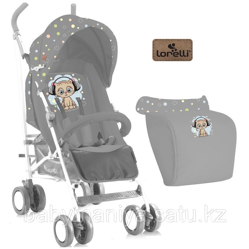 Коляска Bertoni Fiesta + накидка на ножки Серый / Grey CUTE KITTEN 1805