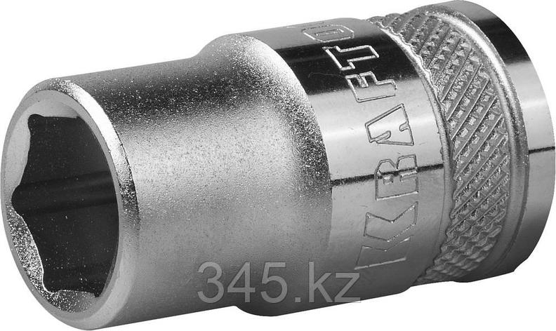 Торцовая головка KRAFTOOL "INDUSTRIE QUALITAT", Cr-V, FLANK, хромосатинированная, 1/2", 12 мм , фото 2