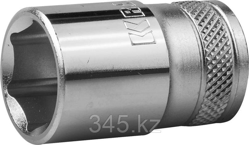 Торцовая головка KRAFTOOL "INDUSTRIE QUALITAT", Cr-V, FLANK, хромосатинированная, 1/2", 17 мм , фото 2