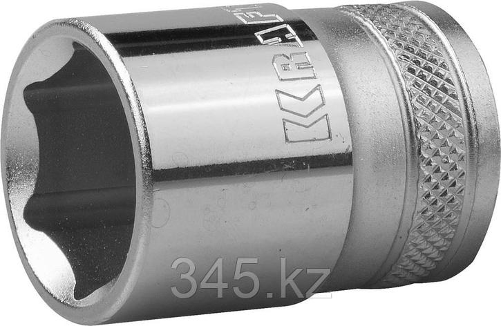 Торцовая головка KRAFTOOL "INDUSTRIE QUALITAT", Cr-V, FLANK, хромосатинированная, 1/2", 20 мм , фото 2
