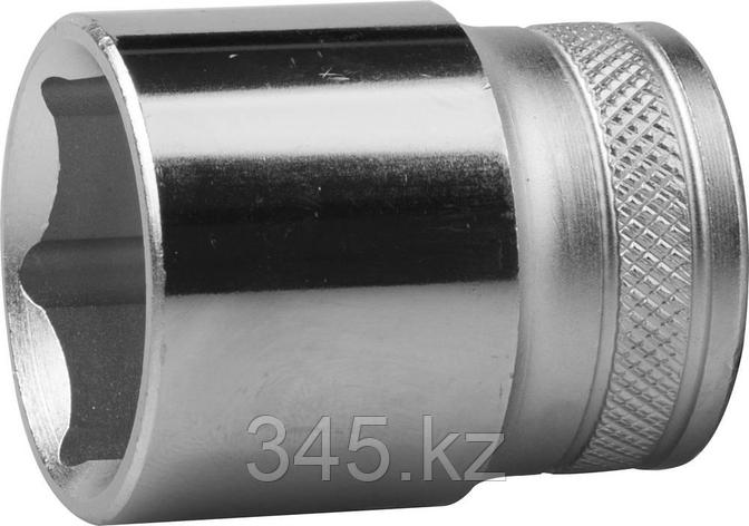 Торцовая головка KRAFTOOL "INDUSTRIE QUALITAT", Cr-V, FLANK, хромосатинированная, 1/2", 25 мм , фото 2