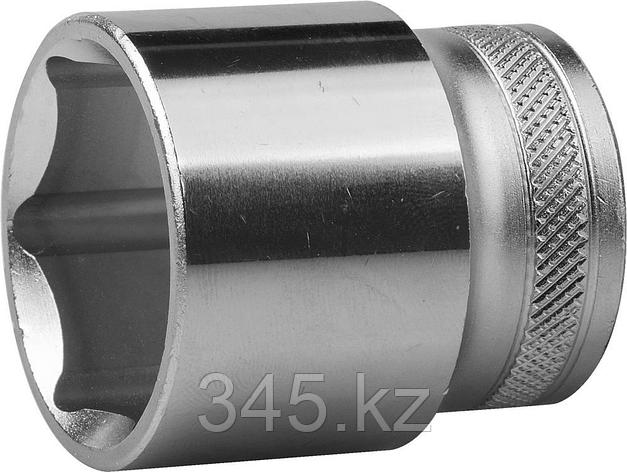 Торцовая головка KRAFTOOL "INDUSTRIE QUALITAT", Cr-V, FLANK, хромосатинированная, 1/2", 29 мм , фото 2