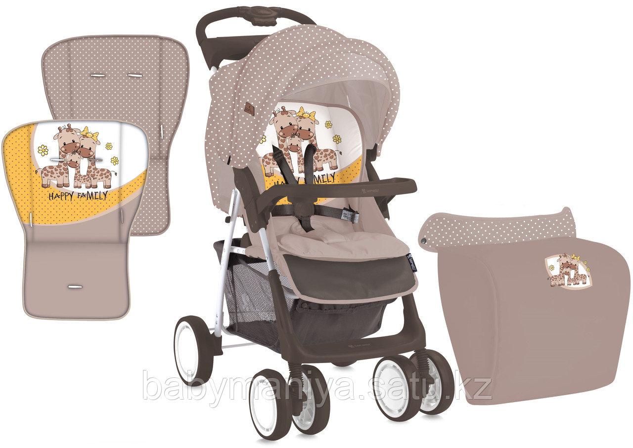 Коляска прогулочная Bertoni Foxy Бежево - Желтый / Beige & Yellow FAMILY 1803