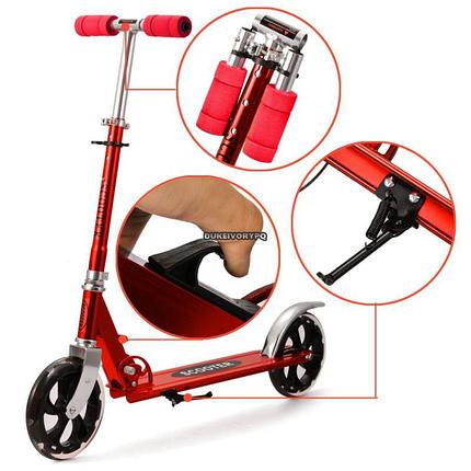 Самокат Adult Scooter до 100кг (самокат для взрослых) скутер для подростков, самокат для подростков), фото 2