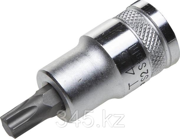 Торцовая бита-головка KRAFTOOL "INDUSTRIE QUALITAT", материал S2, TORX, сатинированная, 1/2", Т45 , фото 2