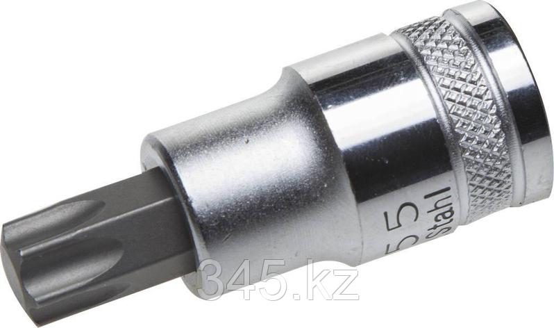 Торцовая бита-головка KRAFTOOL "INDUSTRIE QUALITAT", материал S2, TORX, сатинированная, 1/2", Т55 , фото 2