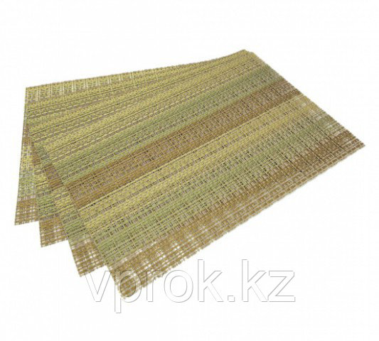 0649 FISSMAN Комплект из 4 сервировочных ковриков на обеденный стол 45x30 см (ПВХ)