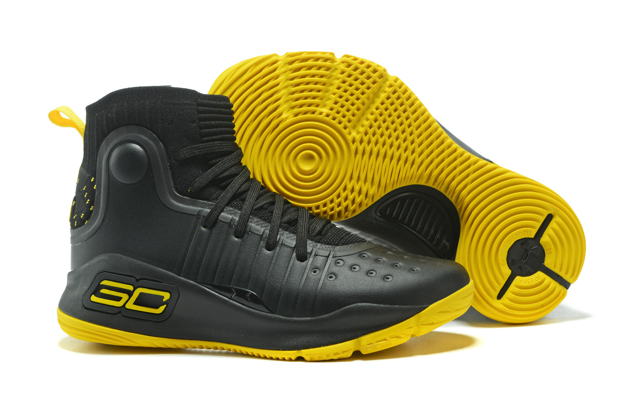 Баскетбольные кроссовки Under Armour Curry IV "Black/Yellow" (36-46) (id  50594895), купить в Казахстане, цена на Satu.kz