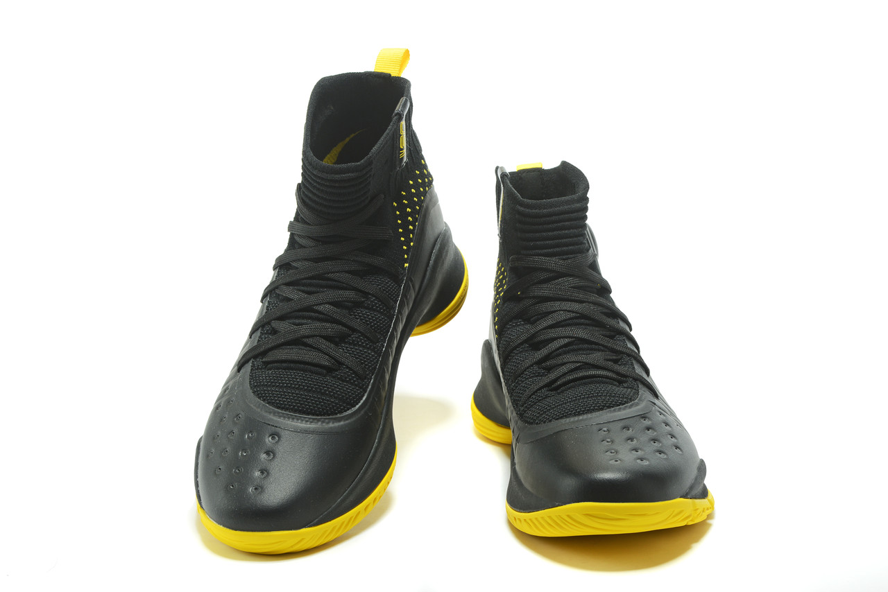 Баскетбольные кроссовки Under Armour Curry IV "Black/Yellow" (36-46) (id  50594895)