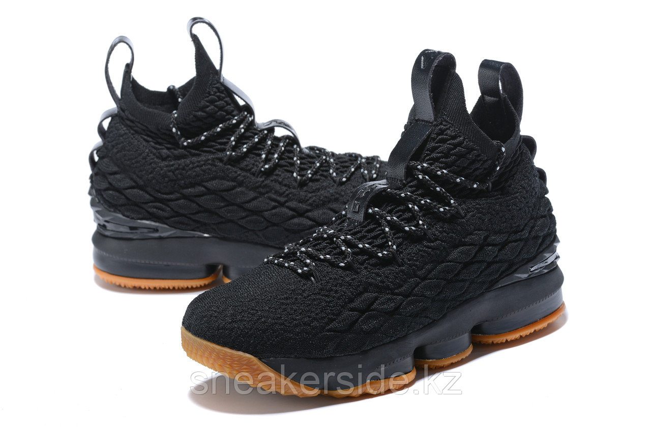 Баскетбольные кроссовки Nikе LeBron XV (15) "Black/Gym" (40-46) - фото 2 - id-p50596015