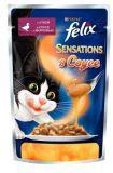 Felix Sensations Утка с морковью в соусе Влажный корм для кошек, пауч, 85 г
