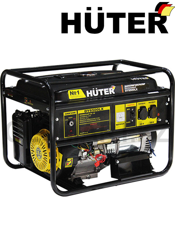 Движок с электростартером Huter DY6500LX (Хутер)