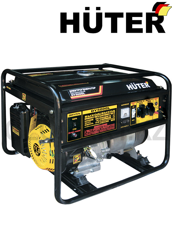 Генератор с ручным запуском Huter DY5000L (Хутер)