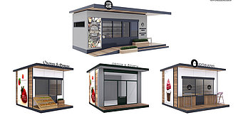 Изготовление и монтаж торговых павильонов