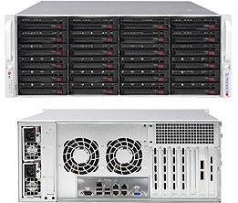 Сервер Rack 4U, 2xXeon Scalable LGA3647, 16xDDR4 LRDIMM 2666, 24x3.5HDD, RAID SAS, 2x10Gbe, 2x1200W 