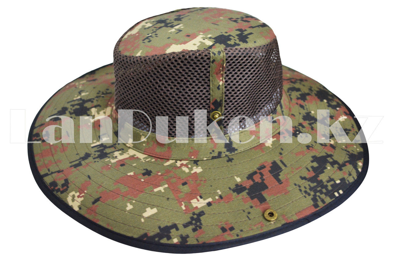 Шляпа с москитной сеткой для рыбалки, охоты хаки - фото 1 - id-p50541884