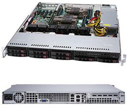 Сервер Rack 1U, 2xXeon Scalable LGA3647, 8xDDR4 LRDIMM 2666, 8x2.5HDD, RAID 0,1,10,5, 2xGLAN, 600W