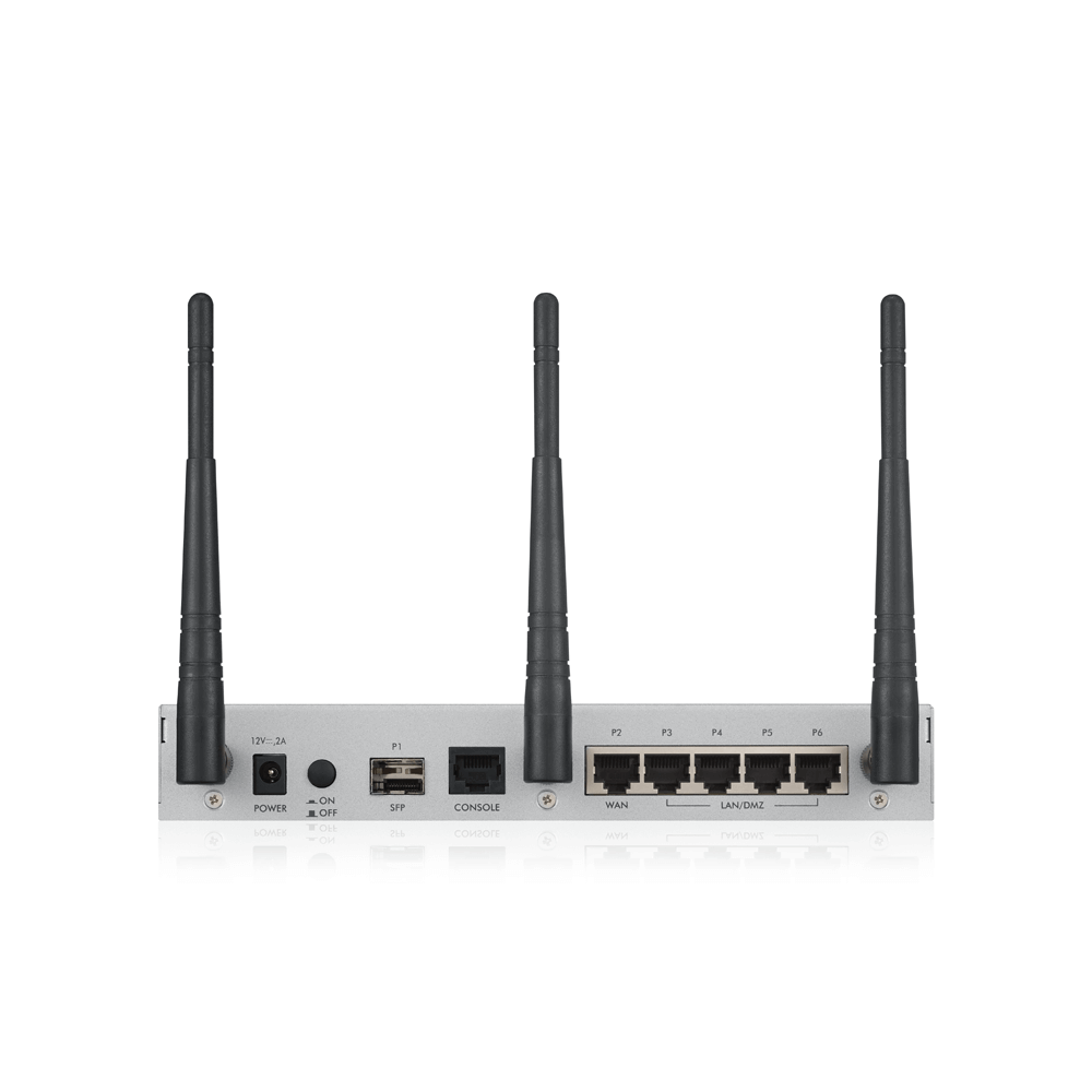 Zyxel USG20W-VPN межсетевой экран беспроводной 2xWAN GE (RJ-45 и SPF), 4xLAN/DMZ GE, 802.11a/b/g/n/ac - фото 2 - id-p50677477