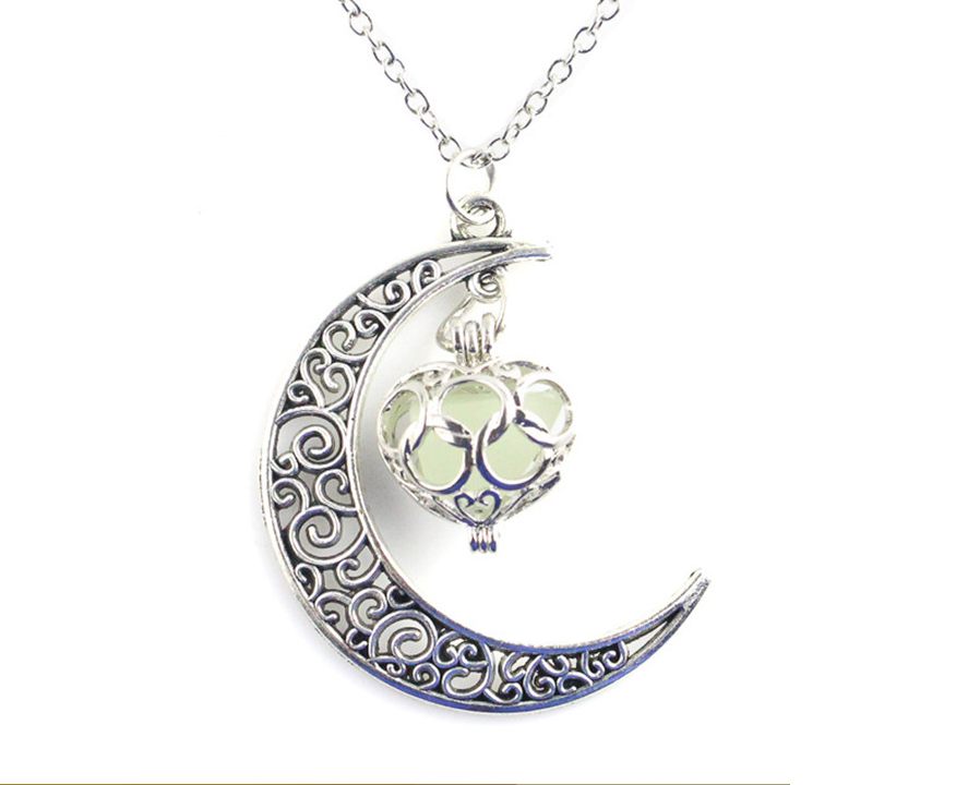 Silver Moon светящиеся ожерелье