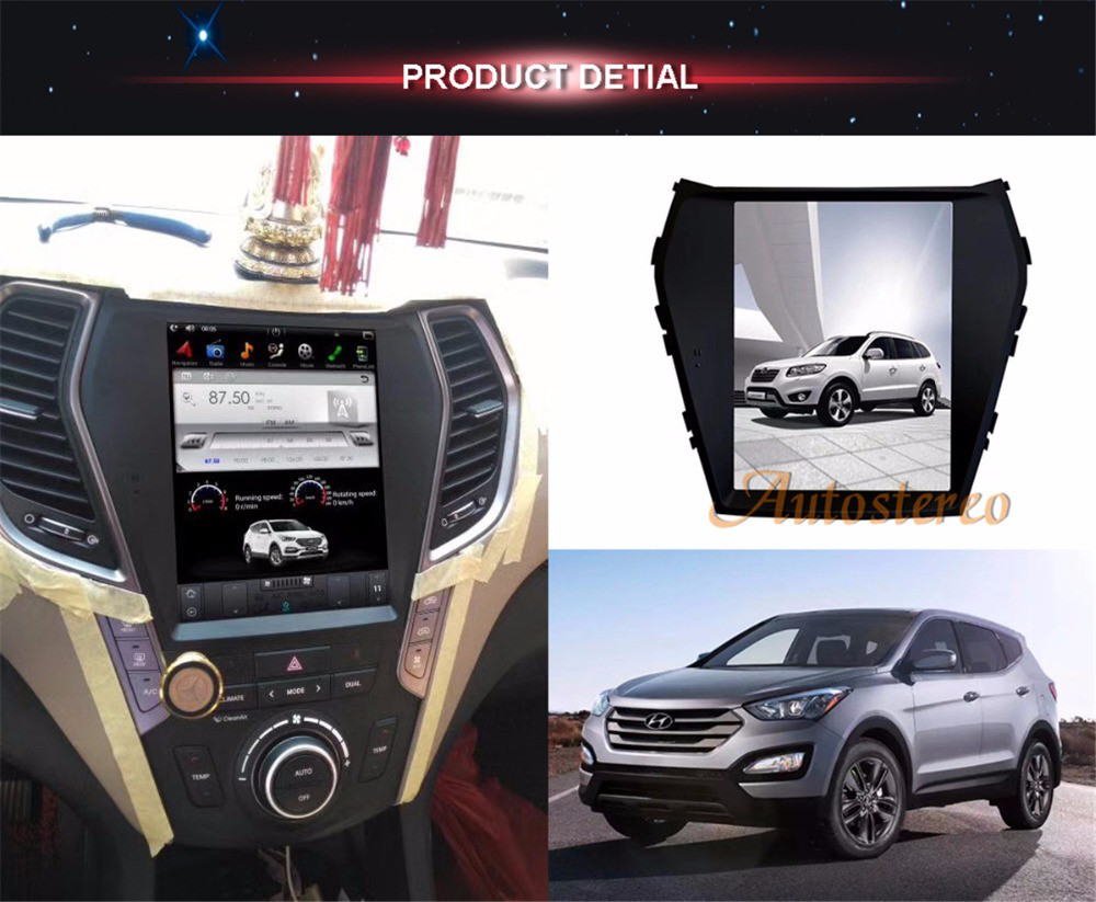 Магниитола Тесла для Hyundai Santa Fe 2013-2018