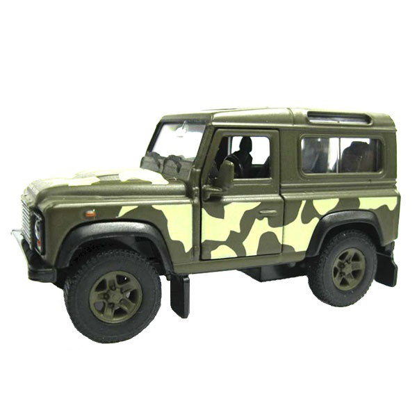 1/34 Welly Модель военной машины Land Rover Defender