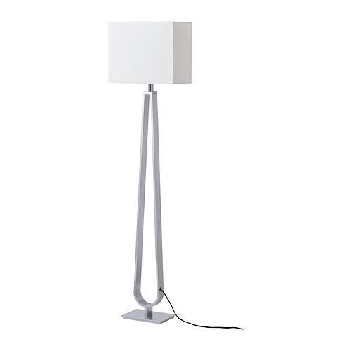 Светильник напольный КЛАБ белый с оттенком ИКЕА, IKEA 