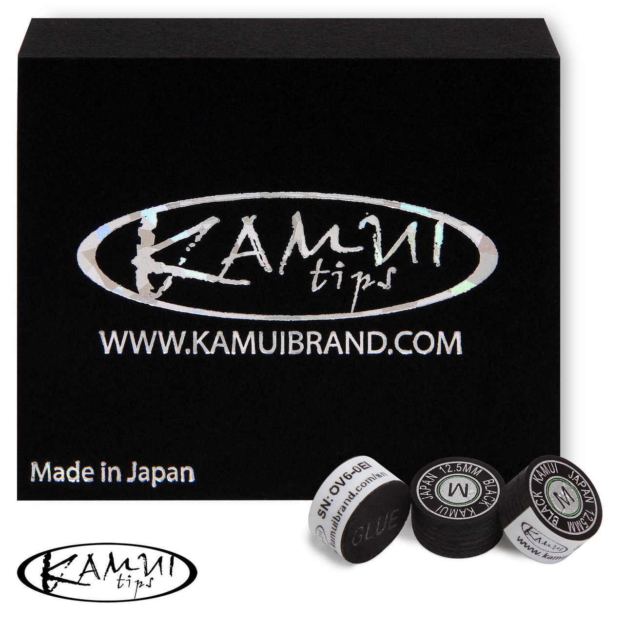 Наклейка для кия Kamui Black Ø12.5 мм Medium