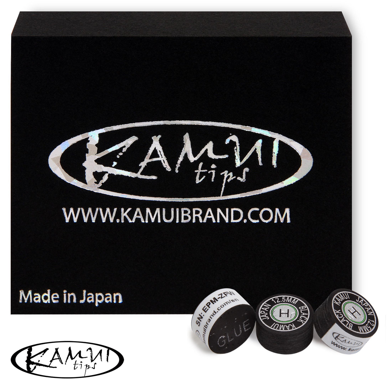 Наклейка для кия Kamui Black Ø12.5 мм Hard