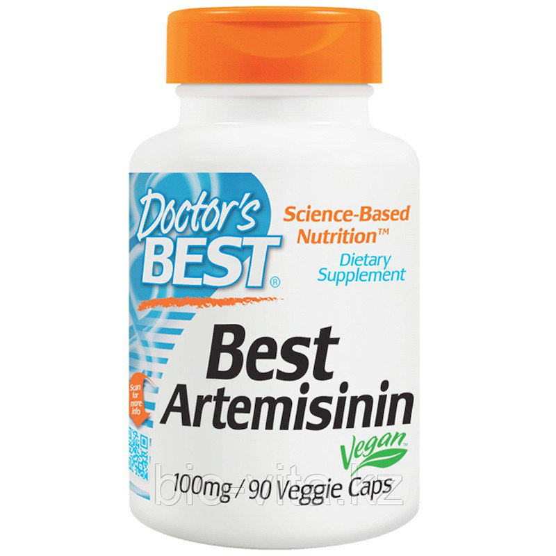 Doctor's Best, Лучший Артемизинин, 100 мг, 90 капсул.   Для дополнительного лечения онкологии.