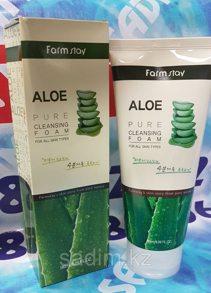Farm Stay Aloe Pure Cleasing(Пенка для умывания с алое)