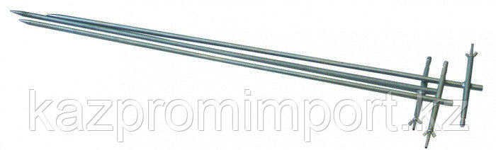 Комплект штырей зазем.из нержавеющей стали РЛПА.305177.004 - 1 м. 4шт. с сумкой, фото 1