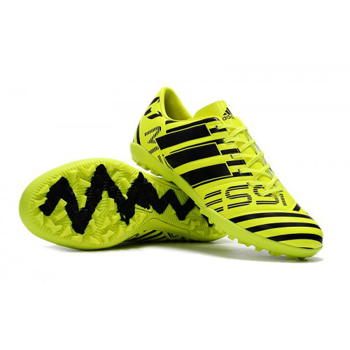 Бутсы футбольные Adidas Nemeziz Fluo17.3 TF SR желтый размеры 34-39 - фото 2 - id-p50766161