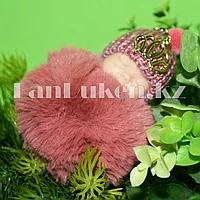 Младенец брелок персиковый